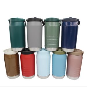 China Stainless Steel Sports Thermos Bottle Double Wall Insulated With Handle on sale