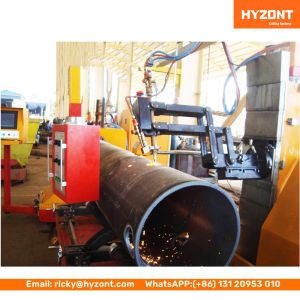Beveling CNC Pipe Plasma Cutting Machine With Touch Screen Panel