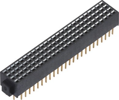 1.27mm 4*25Pin Female Header Connector phosphor Bronze Sample Free