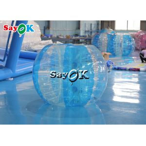 China Inflatable Backyard Games Adults Teens Inflatable Sports Games 1.5m 5ft Blue Red Airtight TPU Soccer Bumper Ball on sale