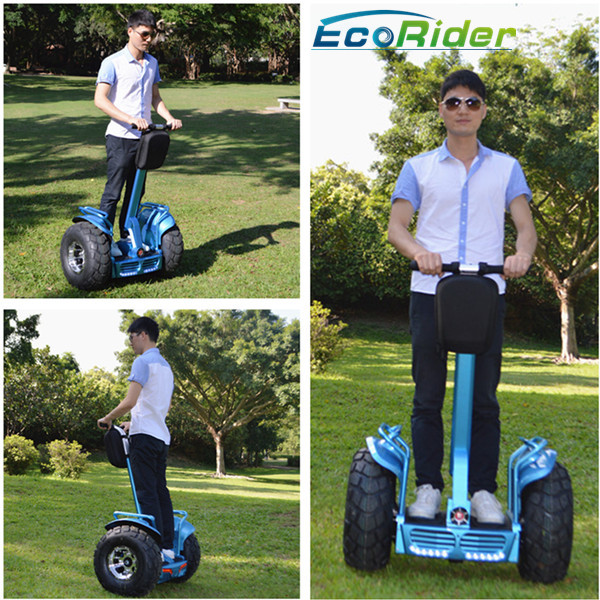 Blue Self Balancing Electric Scooter 4000W Off Road Esoii Model Back Light Alarm