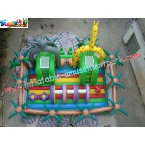 Durable PVC Tarpaulin Inflatable Bouncy Slide Funny With 8L x 8W x 4H Size