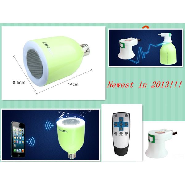 Newest Model---LED Light with Bluetooth Speakers,connected with any knob lamp