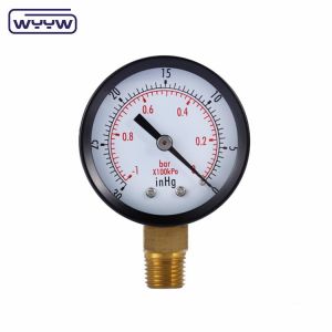 Vacuum Compound Pressure Gauge Manometer Bottom Mounting