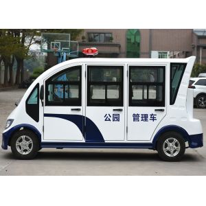 8 Seats Enclosed Electric Pick Up Car With Alarm Lamp For City Walking Street