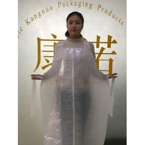Breathable Plastic Aprons On A Roll , Disposable Plastic Gowns Sleeveless