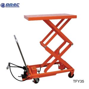 AA4C Pneumatic Hydraulic Cart And Hydraulic Double-function Table Truck