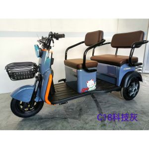 China 50KM/H Leisure Electric Tricycle 90KM Driving Mileage 4 Passengers on sale