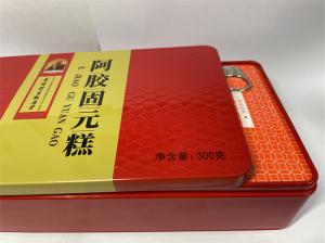 China Rectangular Packaging Tin Box Printed Tin Boxes With Hinged / Lid Closure on sale