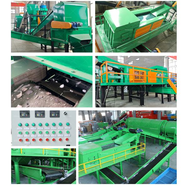 Automotive Shredder Residue Recycling Machine Scrap Steel Recycling Plant ASR Recycling Crushing Machine