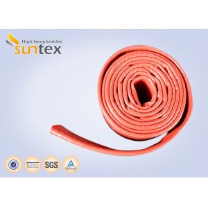 Fire Retardant Silicone Coated Fiberglass Sleeving 100% E - Glass Yarn