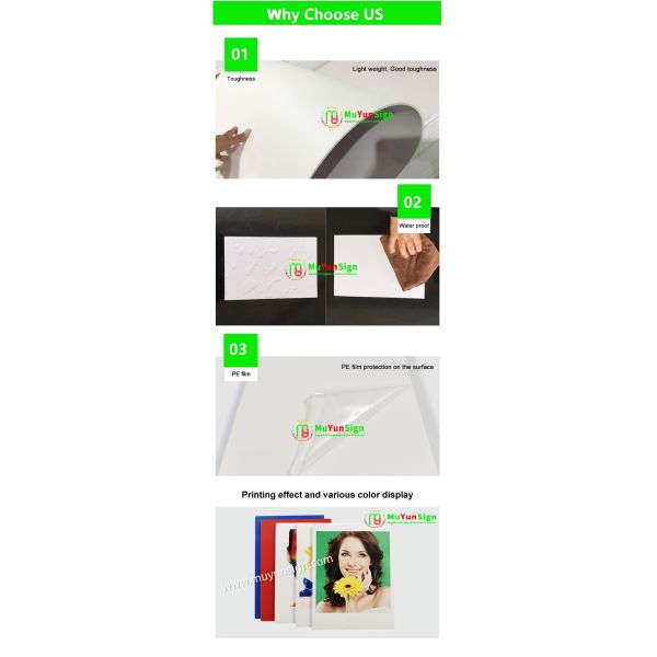 High Density Pvc Hard Board Multiple Thickness White Black Glossy Surface
