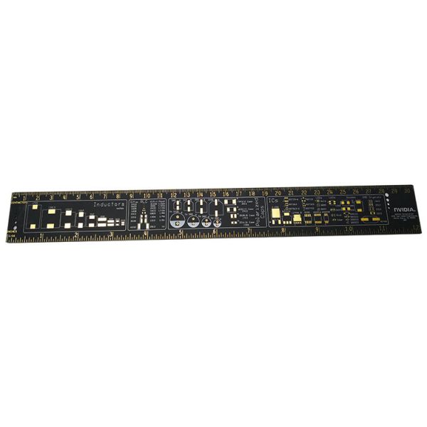 Buy 15cm / 20cm / 25cm / 30cm Gold Plated Pcb Reference Ruler Multifunctional Measuring Tool at wholesale prices