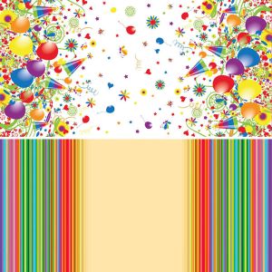 1/4 Folded 3Ply Disposable Paper Tablecloths For Halloween