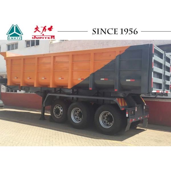 Buy 3 Axle Heavy Duty Tipper Trailer 40 Tons Payload For Kenya Construction Transport at wholesale prices