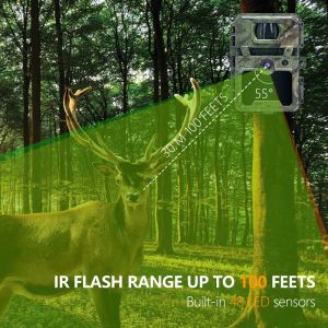 Game Camera KW571 with waterproof IP67 No-Glow CMOS Sensor 30MP photo 1080P 0