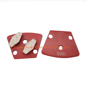 Durable Diamond Grinding Tools Trapezoid Double Hexagon Segments Block