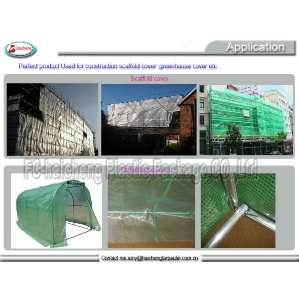Greenhouse pe mesh tarpaulin,transparent pe tarpaulin