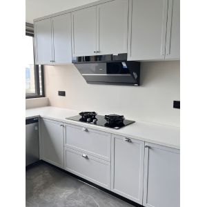 White Oak Kitchen Island Cabinet with Customizable Color