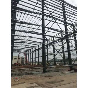 Painting Q355B Warehouse Steel Structure Workshop Tie Rod Bracing