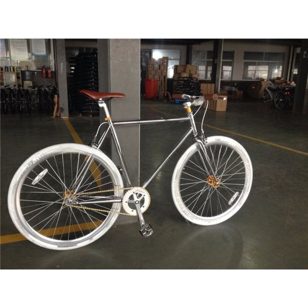 700C Single Speed Flip Flop Fixie Bike with Hard Frame 11kg OEM Customize Chrome