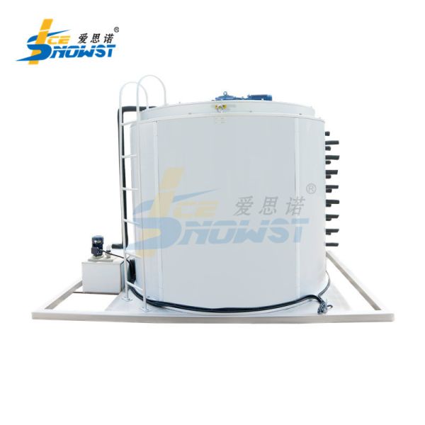 OEM Flake Ice And Refrigeration Systems Water Cooled Ice Machine Evaporator Drum