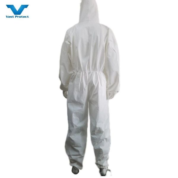 PPE Protective Isolation Hooded Coveralls Without Stick Strip