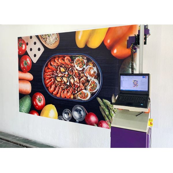 110-220v 24㎡/h 720X1080DPI CMYK Ink Wall Mural Printer
