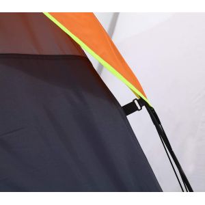 Portable PU1000mm 2 Room 2 Person Outdoor Tent For Camping