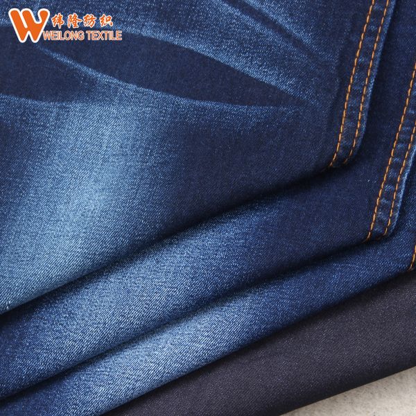 Buy Tencle Cotton Material Denim Fabric Jeans Heavy Dark Blue at wholesale prices