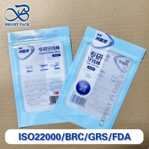 Resealable Floss Dispenser Bag BPA-Free Plastic Composite Packaging Custom