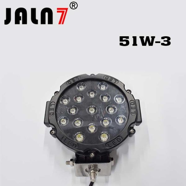 Led Work Light JALN7 51W Car Driving Lights Fog Light Off Road Lamp Car Boat Truck SUV JEEP ATV Led Light