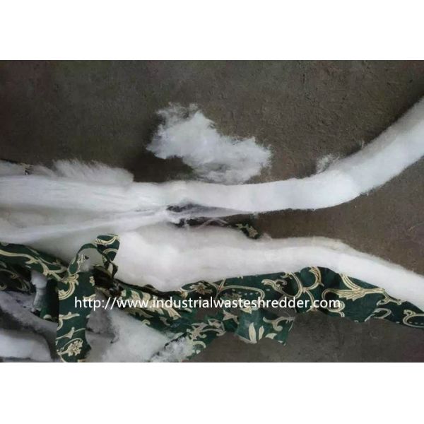 Waste Quilt Mattress Cutting Machine Cotton Silk Shredder Crusher Long Lifespan