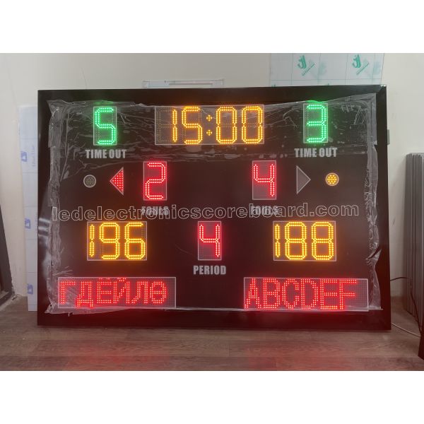 8'' 200mm LED Basketball Scoreboard With Mongolian Language