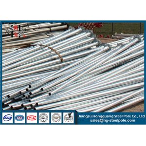 China Outdoor galvanized Structural 16 Meter Steel Tubular Pole on sale