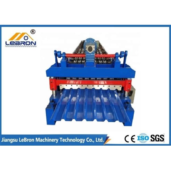 Buy 2018 New type Blue color steel glazed tile roll forming machine PLC control automatic made in china long time service at wholesale prices
