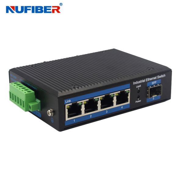 4x10 / 100 / 1000M POE Media Converter POE Port to SFP Slot Gigabit 48V
