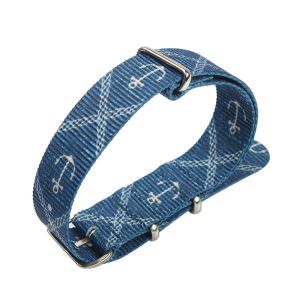 ROHS Navy Blue Watch Strap , 24mm Wide Nylon Watch Bands