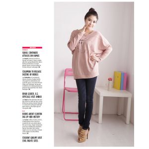 Pink Casual Hoodies Set , Women / Ladies Hooded Sweatshirts Waterproof