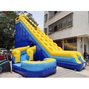 Factory Inflatable Huge Slide Inflatable Double Water Slides Curved Slide Adults