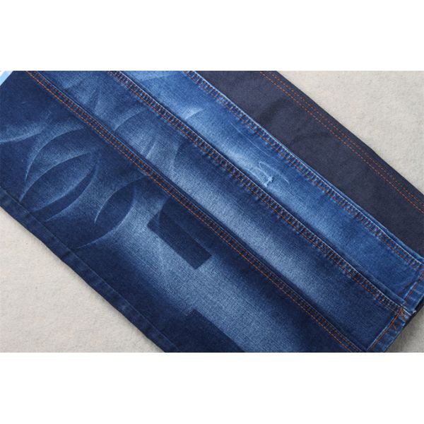 Dark Blue Full Lycra Slub Denim Fabric For Kids And Women Jeans