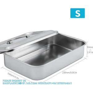 Wax Dissecting Tray Stainless Steel Thicken Dissection Pan Biological Equipment