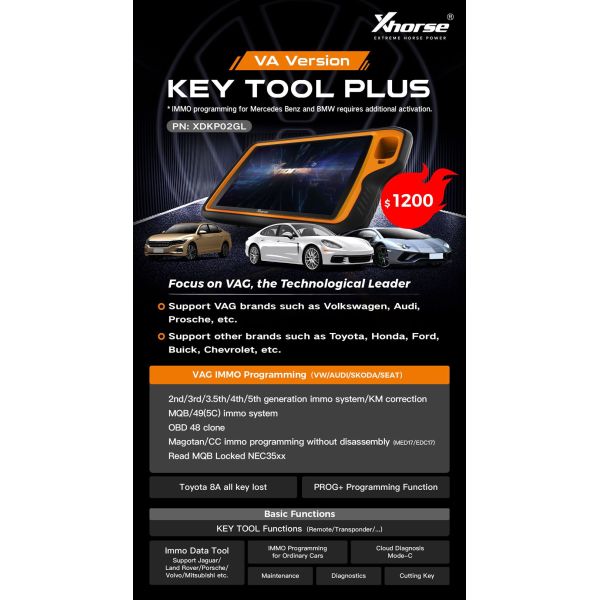 Xhorse VVDI Key Tool Plus VAG Version
