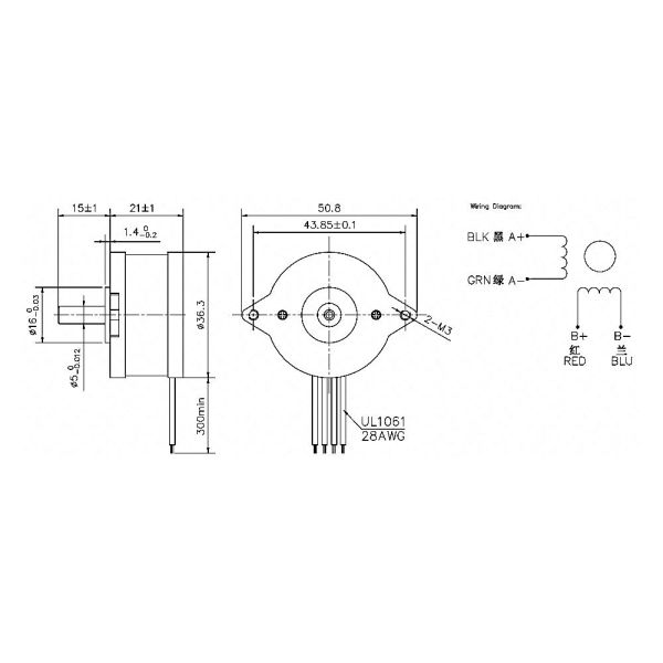 Hot Sale 0.9 Degree 36mm Stepper Motor JK36HM21-0404-01 For Automatic Machines