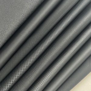 Pvc Embossed Various Litchi Punch Pinhole Texture Artificial Synthetic Leather