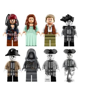 Quality MOC pirates of caribbean captain Jack salazar super hero mini figures building blocks for sale