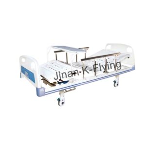 China Foldable Two Cranks Manual Nursing Bed IV Holes on sale