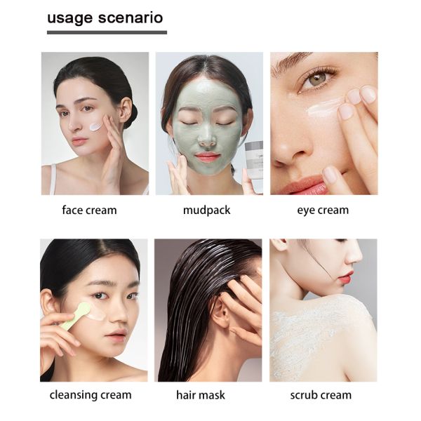 PETG003 PETG Material Flip Cap Plastic Jar Customization Clear Transparent Container for Body Scrub