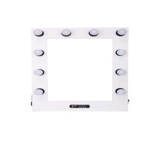White 10 Bulbs Makeup Vanity Mirror , Hollywood Vanity Mirror With Led Lights