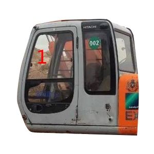 5mm Tempered Excavator Windscreen Replacement Left Door Position NO.1
